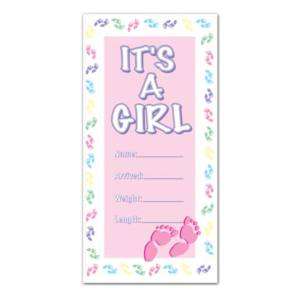 Its A Girl Sign Door Cover Baby Shower Party  