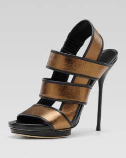 Bette High Heel Platform Sandal, Bronze Metallic