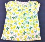 NWT OLD NAVY GIRLS BUTTERFLY SHIRT TOP Ruffled Henley u pick size 