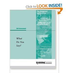    What Do You Say? (9780874255287) Training House Staff Books