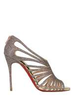 CHRISTIAN LOUBOUTIN   100MM MULTIBRIDA GLITTER BOOTIE SANDALEN