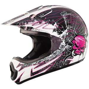    THH Youth TX 10 Web Helmet   Youth Large/White/Pink Automotive