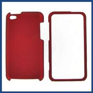  Apple iPod Touch 4 Red Rubber Protective Case Camera 