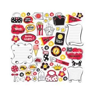 Creative Imaginations   Magic Collection   12x12 Cardstock Stickers 