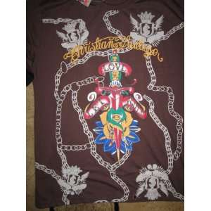  Christian Audigier Long Sleeve Shirt Brand New With Tags 