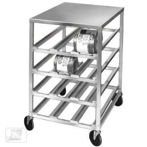   54 Can Half Size All Welded Aluminum Mobile Can Rack