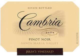 Cambria Julias Vineyard Pinot Noir 2004 