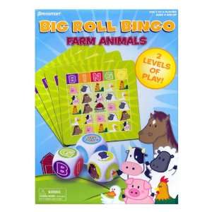  Big Roll Bingo Farm Animals Toys & Games
