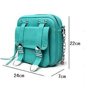 Faux Leather Shoulder Bag Purse Handbag Satchel 3 color  