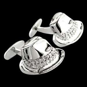  diamond hat cufflinks MA Z36994W Sziro Jewelry Designs 