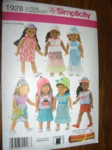   Girl Summer Clothes New Simplicity 1928 Pattern 039363519287  