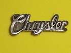 CHRYSLER Metal Pin Vtg 1970s Emblem Logo Rare Car Cursive Factory 