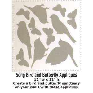  Wallpaper Seabrook Wallcovering Eco Chic Song Bird and 