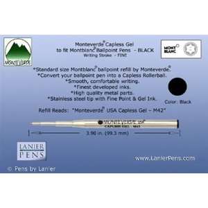  Monteverde Capless Gel to fit Montblanc Ballpoint Pens 