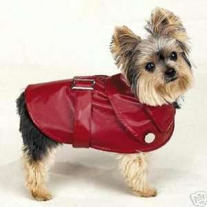  5th Avenue City Slicker Dog Rain Coat RED MEDIUM Kitchen 