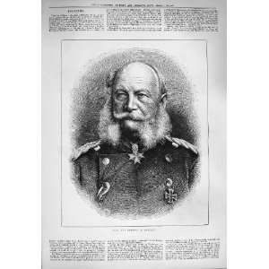    1884 Antique Portrait H.I.M. Emperor Germany