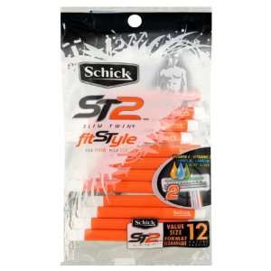  Schick ST2 Slim Twin Razors, Fit Style, For Him, Value 