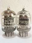 matched 1961+/  GE 5670 (2C51 396A) tubes  Black P, Silver Shield 