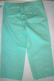 Womens Gap Capri Slacks (AquaMarine & Mauve) Size 1, 2, 4, 6, 8, 10 