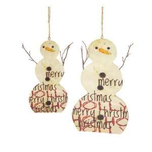   Christmas Graffiti Snowmen Ornaments 