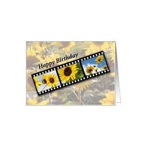  Happy 85th Birthday, Sunflower Filmstrip, Card Toys 