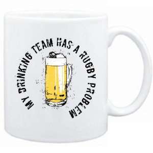  New  My Drinking Team Has A Rugby Problem  Mug Sports 