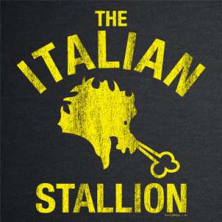 Italian Stallion italia rocky italy boxing T shirt BLK  