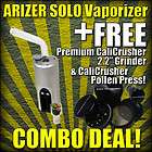 arizer solo portable vaporizer cali crusher pollenpress v 15 cc 6b cc 