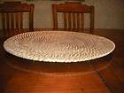 LARGE 17 IN DIAMETER HAND WOVEN WICKER RATTAN & WOOD CHARGER
