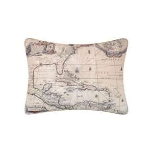  Barbados Sand Map Pillow