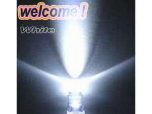 100pcs 5MM WHITE LED 20000mcd bright Lamp Light DIY  