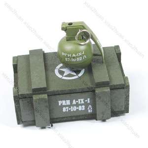 Cool Grenade Cigar Cigarette Lighter + Bomb Box Ashtray  