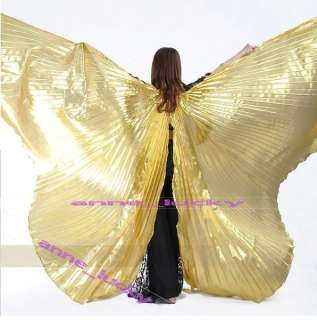 HOT New Style Belly Dance Costume Isis Wings / Gold Color