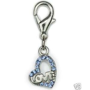  Aria Hearts of Love Dog Cat Pet Collar Charm BLUE Kitchen 