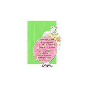 Pink Ladybug Invitation Birthday Party Invitations