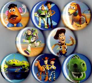 Toy Story 8 pins buttons badges woody buzz lightyear  