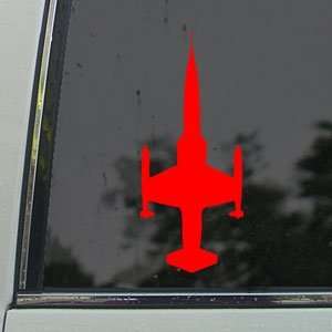  F 104 G Starfighter USAF Red Decal Truck Window Red 