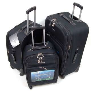 Pc Luggage Set 4 wheel 360 Spinner Expandable Suitcase Travel Bag 3 