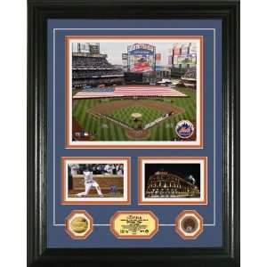 Citifield Inaugural Season Marquee 24KT Gold and Infield Dirt Coin 