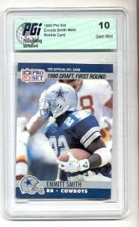 TROY AIKMAN 89 Topps Traded Rookie Card PGI 10 Cowboys  