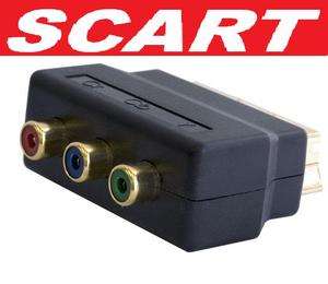 RGB SCART to Composite COMPONENT VIDEO AV TV ADAPTER HD  