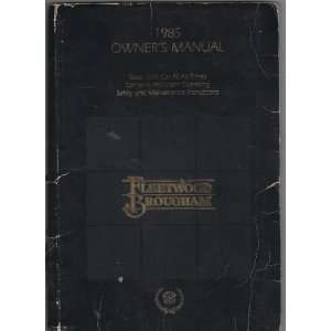  1985 Cadillac Fleetwood Brougham Owners Manual General 