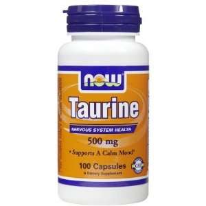  Now Foods  Taurine, 500mg, 100 capsules Health & Personal 