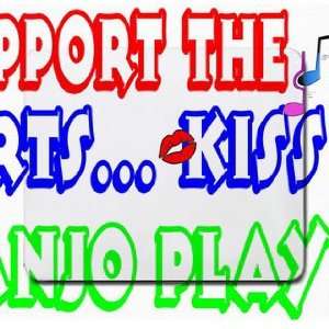    Support the Arts Kiss A Banjo Player Mousepad