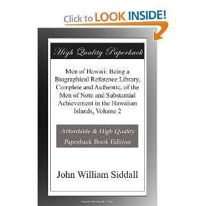   in the Hawaiian Islands, Volume 2 John William Siddall Books