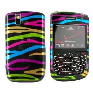  For Blackberry Tour Hard Case Cover Colorful Zebra Blk 