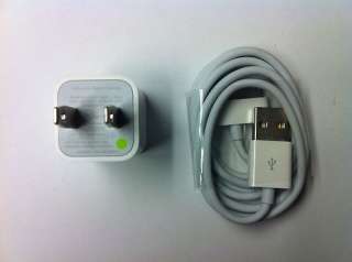 NEW ORIGINAL 100% GENUINE APPLE 3GS 4 4S IPHONE WALL CHARGER USB DATA 
