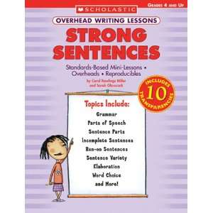    22259 4 Overhead Writing Lessons   Strong Sentences