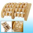 Home Health Care Wood Wooden 24 Roller Wheel Foot Massager