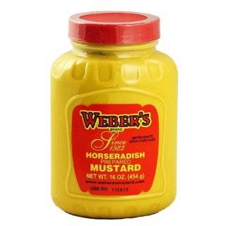Buffalos Own Webers Brand Original Horseradish Mustard 16oz.